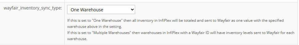 Wayfair.com Multiple Warehouse Setup